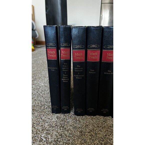 The Complete Novels Of Mark Twain 7 Volume Hardcover Book Set Nelson Doubleday - Picture 3 of 14